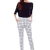 Pants uppants | Cubes Slim Ankle Pant Cubes Print