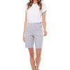 Shorts uppants | Gingham Short Mist White Gingham