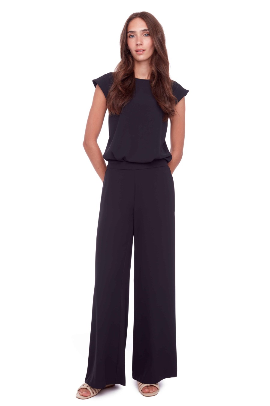 Pants uppants | Solid Vegan Silk Wide Leg Pant