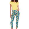 Crops uppants | Citrus Techno Crop Pant Citrus Print