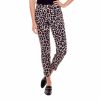 Pants uppants | Animal Petal-Slit Slim Pant Animal Print