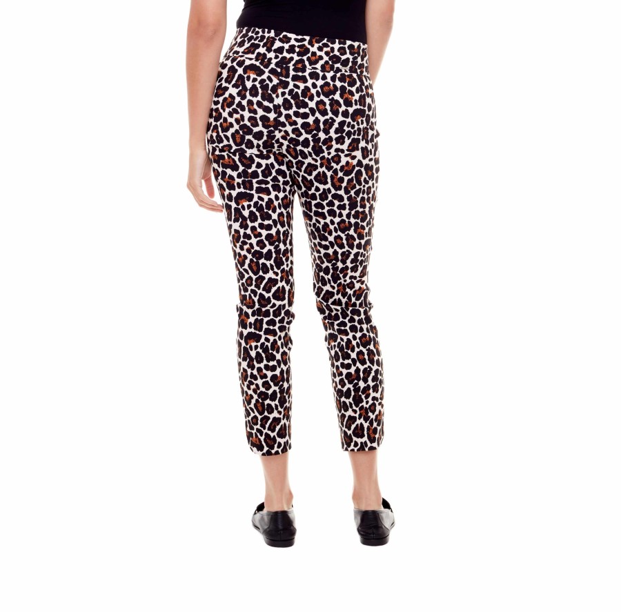 Pants uppants | Animal Petal-Slit Slim Pant Animal Print