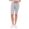 Shorts uppants | Classic Bermuda-Length Plaid Short Black White