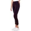 Pants uppants | Dots Petal-Slit Slim Pant Black Red Dot